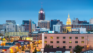 Atardecer en Lansing, Michigan