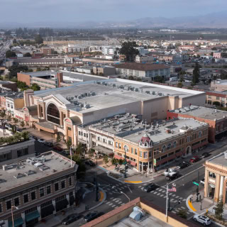 Vista aérea durante el día del Centro, California, EE. UU