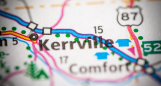 1. La ciudad de Kerrville, Texas en el mapa – Seguro de auto barato en Kerrville, Texas