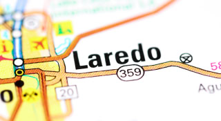 1. La ciudad de Laredo en Texas en el mapa – Laredo, seguro de auto barato en Texas.